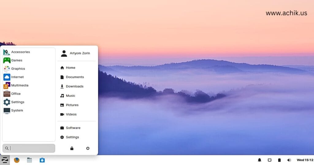 zorianos-home-screen