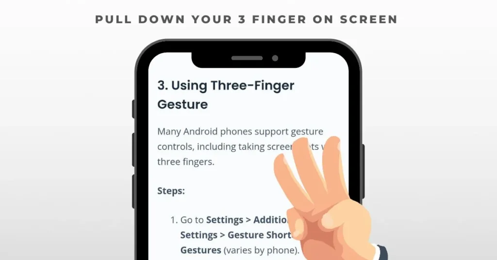 Using your 3 finger 