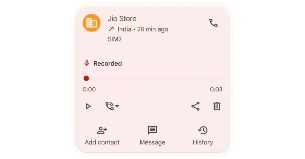 Where are call recordings saved