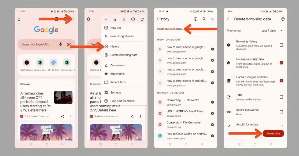 How to Clear Cache in Google Chrome