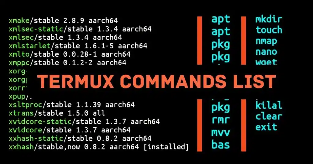 Termux Commands List