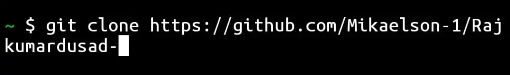 git clone command in termux
