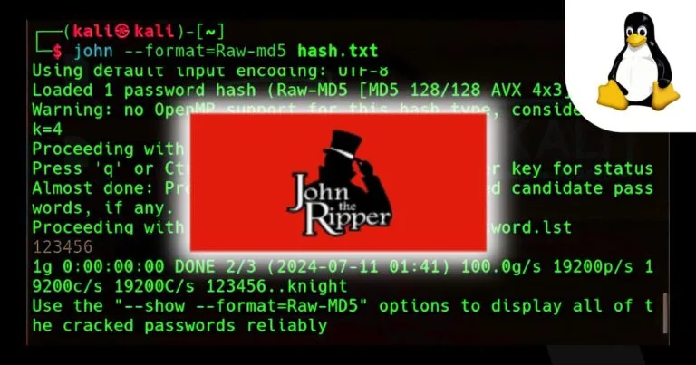 John the ripper installation and basic commands